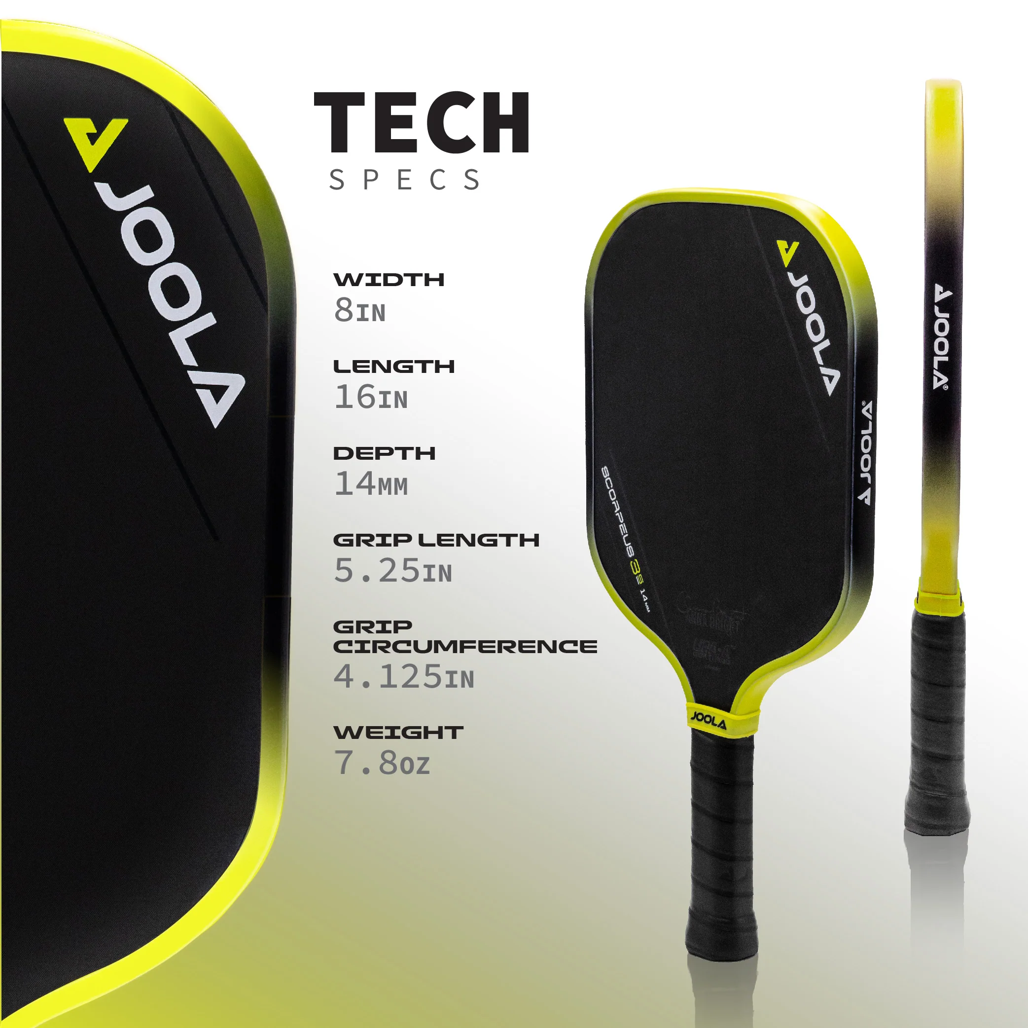 JOOLA Scorpeus 3S 14mm Pickleball Paddle - Image 3