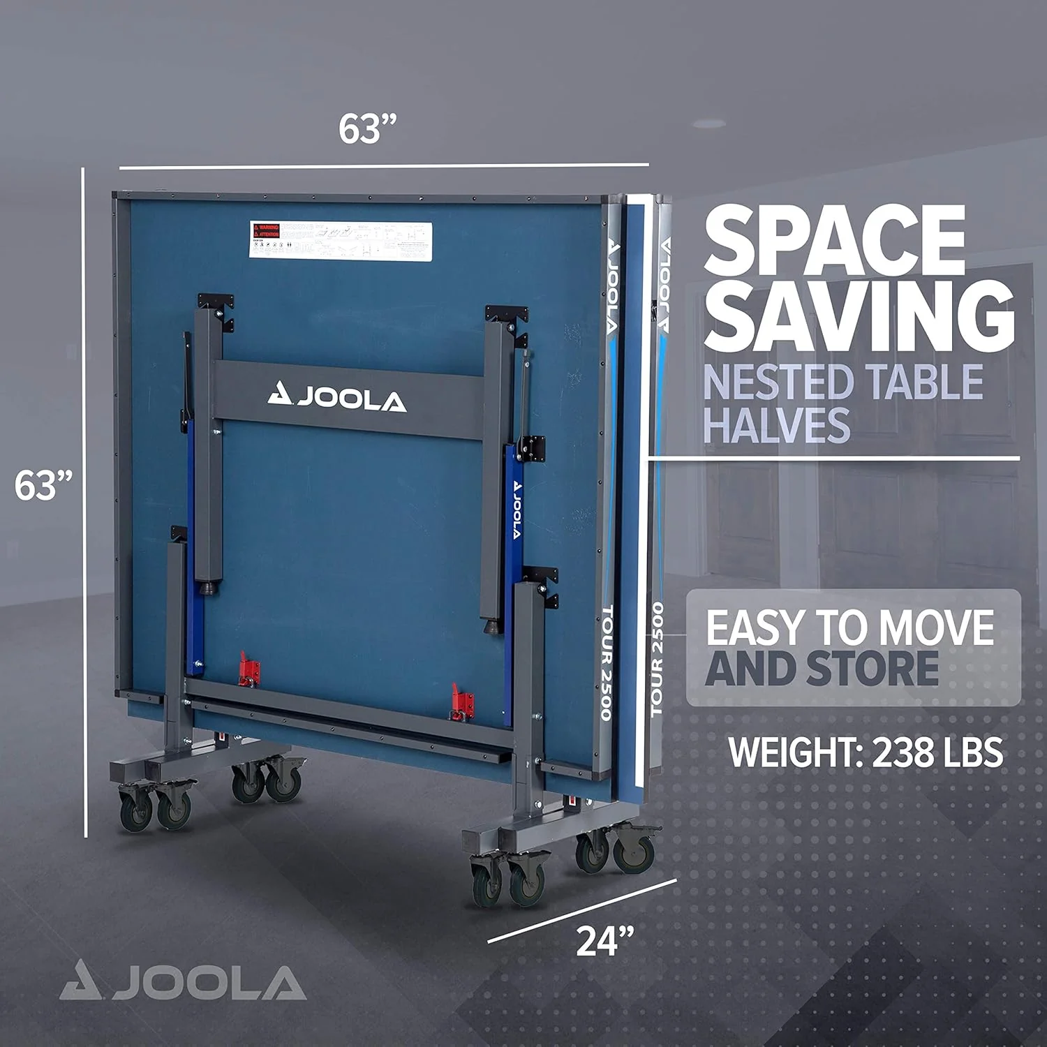 JOOLA Tour 2500 Table Tennis Table (25mm) - Image 7